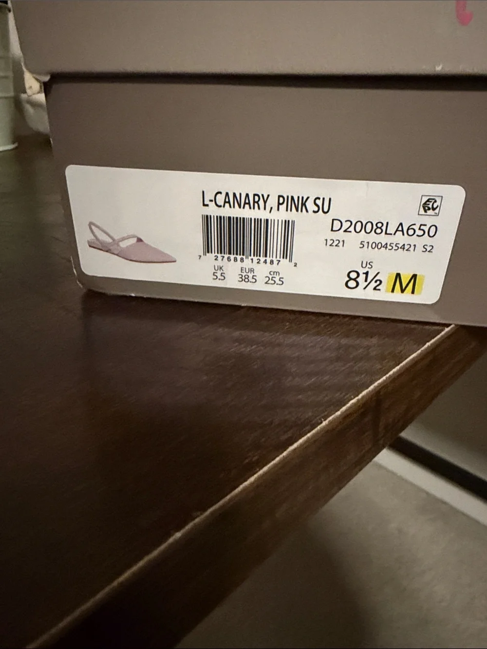 Franco Sarto Blush Pink Suede Pointed Slingback Flats